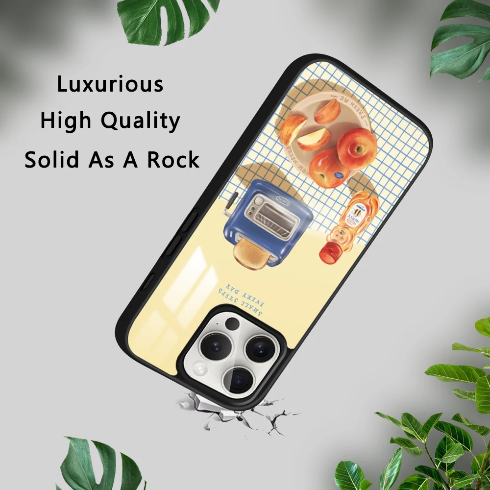 Чехол для телефона Вкусный молочный хлеб iPhone 16 15 14 13 12 11 Pro Xs Max Mini XR X 7 8 Plus роскошный