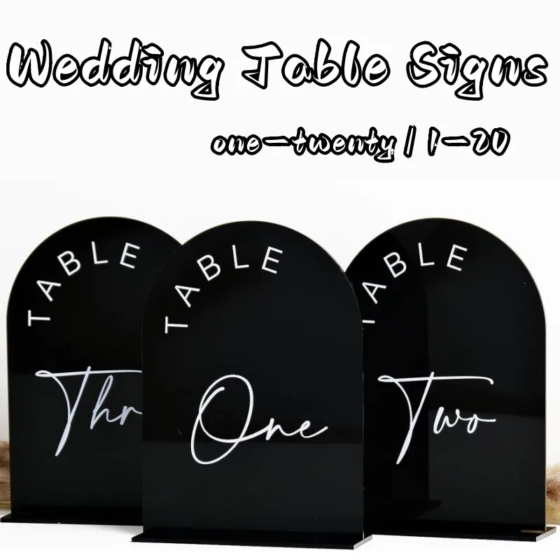

Черная Арка номера свадебных столов 1-20 с подставкой 5x7 дюймов, Арка с держателем, центральный столик для свадебной приемной, украшение