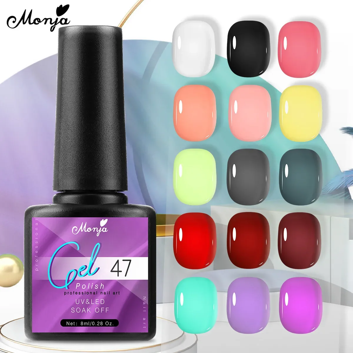 

5 шт., 8 мл/бутылка, искусственный полированный лак для маникюра