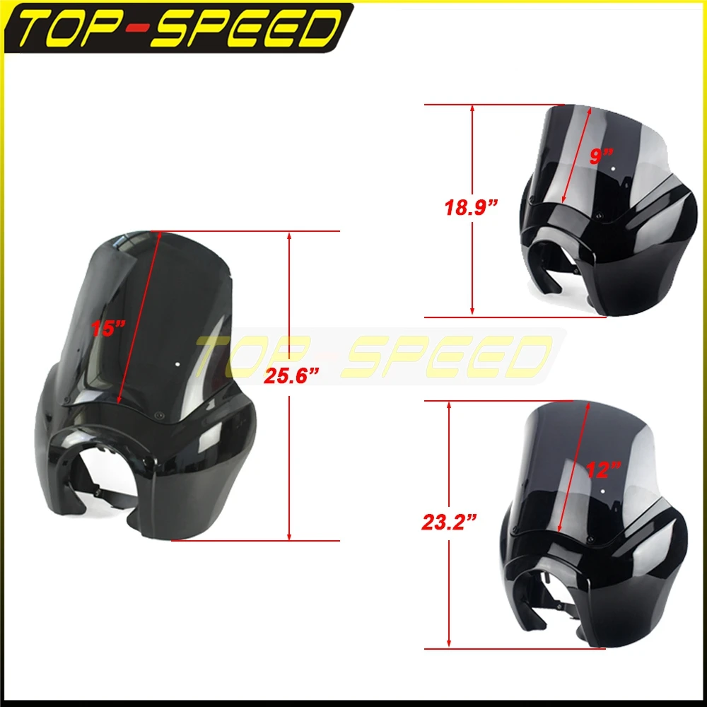 Фасветильник на голову для клуба 5 75 дюйма 5-3/4 экран 12 дюймов Harley Dyna Softail Street Bob Low