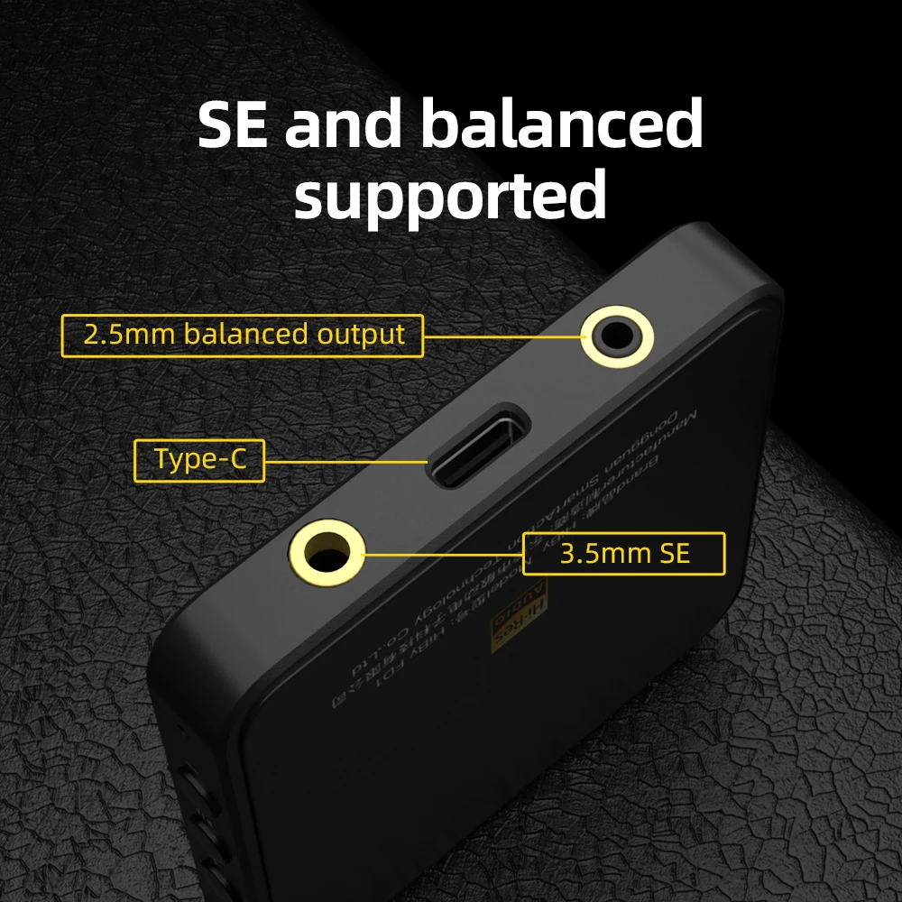HiBy FD1 Портативный USB DAC усилитель для наушников декодер усилителя аудио HiFi MQA DSD SE