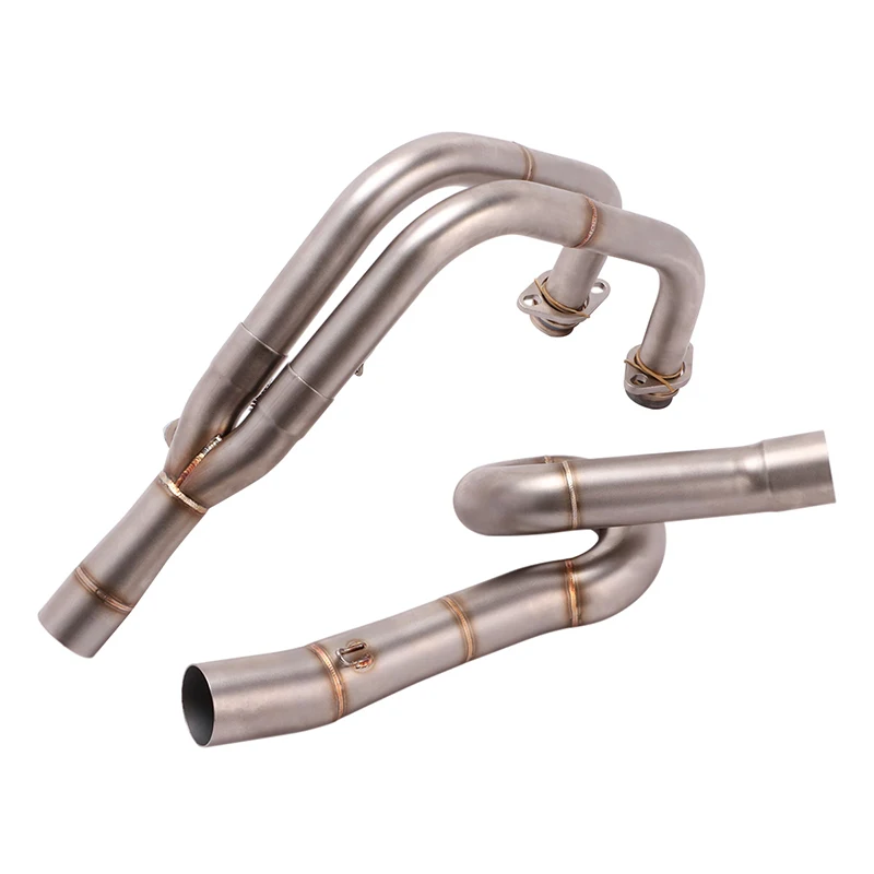 

For KAWASAKI NINJA400 250 300 2017-2021 Motorcycle Full System Exhaust Mid Pipe Slip On Full System Front Link Pipe Roundabout