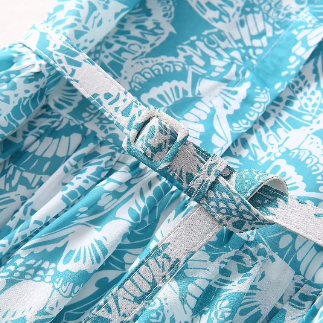 Платье-рубашка ZJYT женское с винтажным принтом модельное модное повседневное