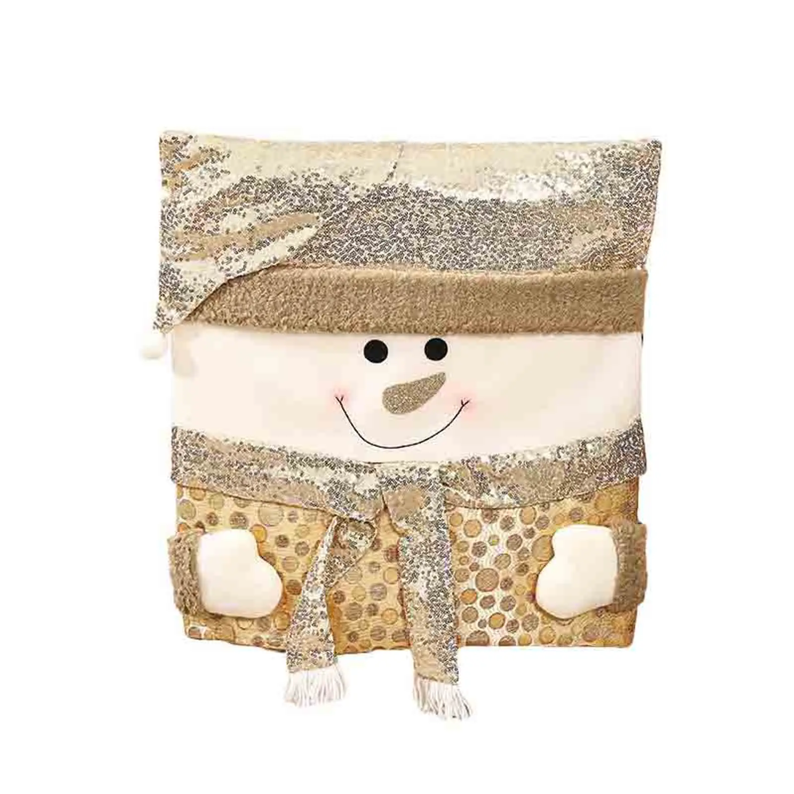 

Рождественские чехлы на стулья faroot, полиэстер/хлопок, Санта/Снеговик/Лось