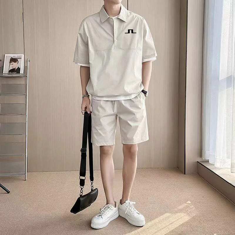

Golf Clothing Men 2023 Golf Wear Men Summer 2-piece Set Golf Suit Malbon Golf T-shirt Utaa Golf Shorts Suit Polo Men Golf Wear