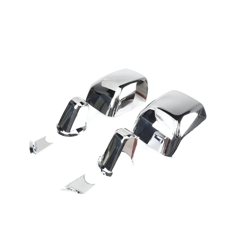 

Car Rear View Rearview Mirror Shell Decoration Cover Stickers For Jeep Wrangler JK 2007-2017 Car Accessories Chrome