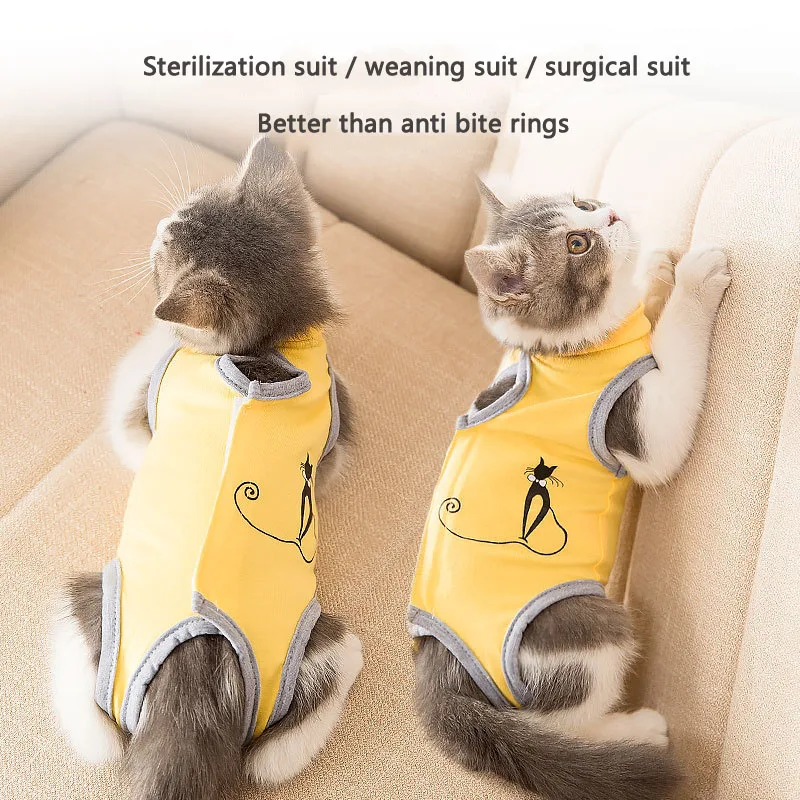 

Summer Cat dog Anti-licking Vest Pet Care Clothes kitten Weaning Sterilization Suit Surgery After Recovery Breathable Care cloth