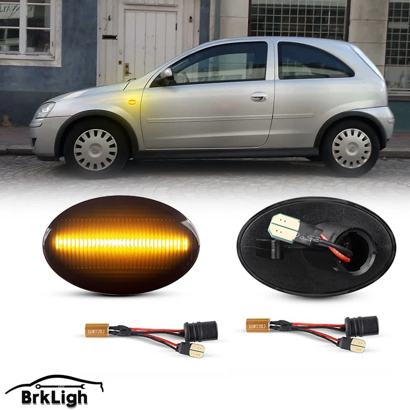 2x динамическая фонарь для Opel Astra F Corsa B Sintra Tigra Combo C Meriva A ретранслятор поворотников