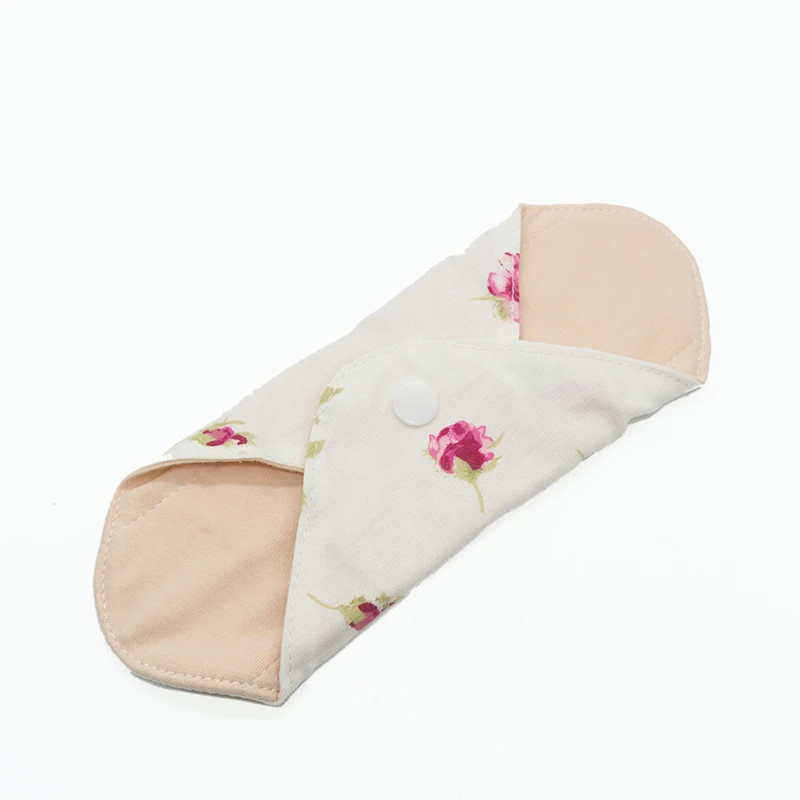 

1Pcs Reusable Menstrual Pads Women Sanitary Napkins Towel Feminine Hygiene Washable Panty Liner Bamboo Cloth Fabric Pad 18.5cm