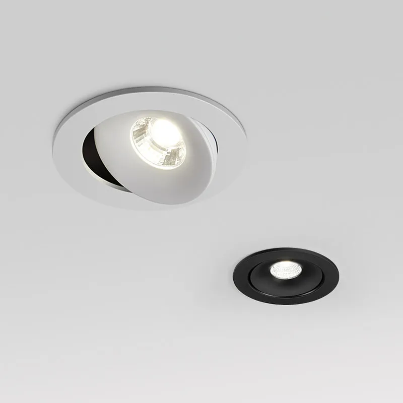 

Dimmable Recessed LED Downlights AC85-265V 5W 7W12W 20w Round COB Ceiling Lamp Warm/Cold White 360Degrees Rotation Home Lighting