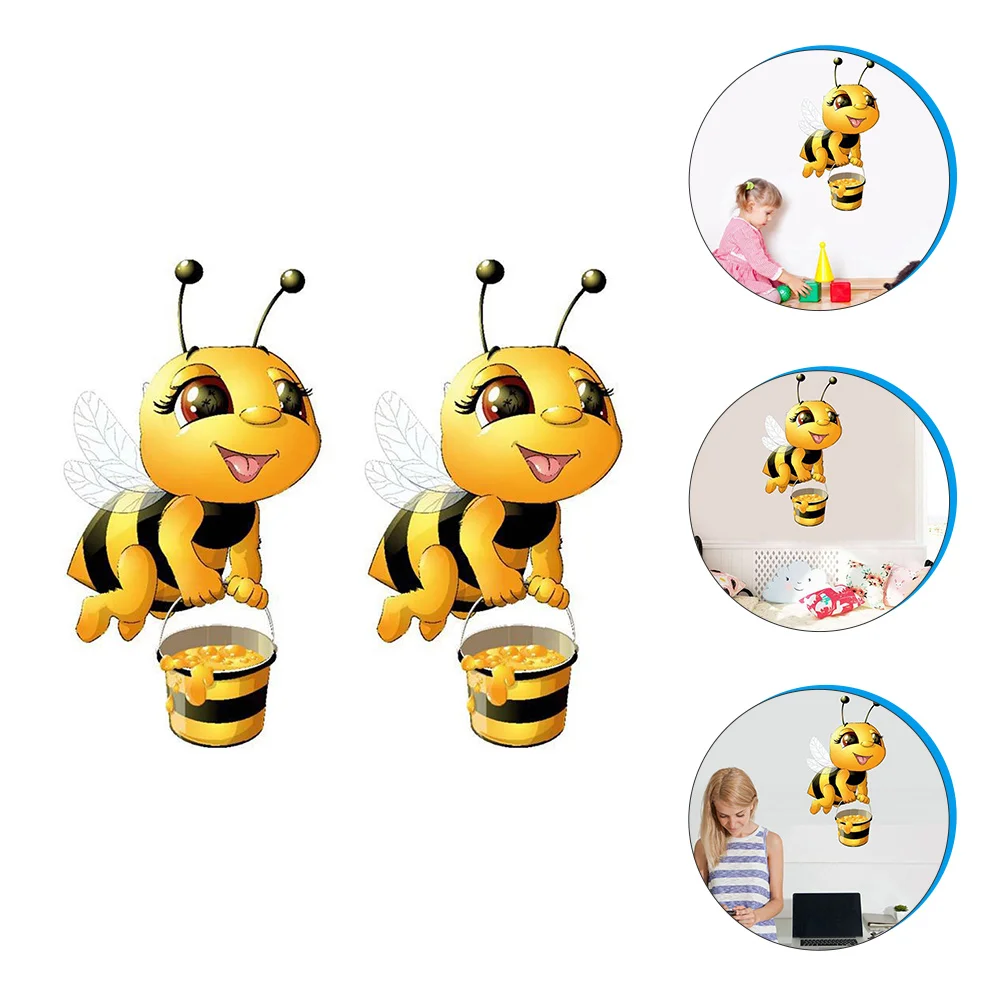 

Window Bee Girls Bedroom Decals Classroom Decorations Insect Walls Peel 3d Kids