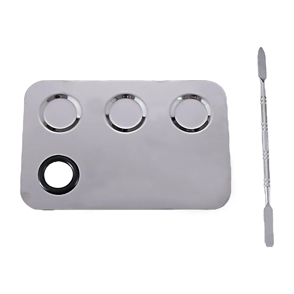 Палитра для смешивания макияжа из нержавеющей стали