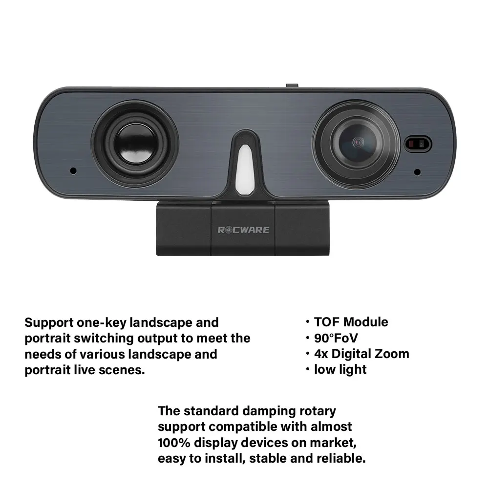 1080P HD 4X USB видеокамера с светильник вращающаяся на 360 ° стойка USB-камера система
