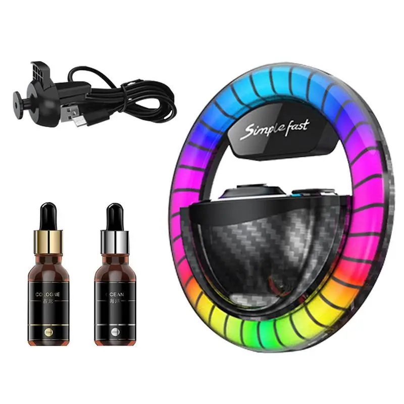 

Автомобильный диффузор с креплением на вентиляционное отверстие, RGB-светильник ка, автомобильное украшение, аксессуары для интерьера, авто...