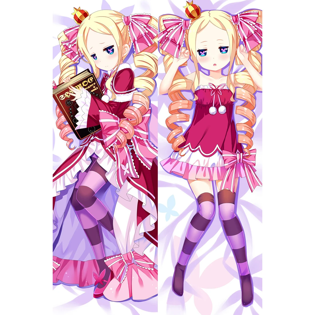 Anime Re:Life In A Different World From Zero Pillowcase Beatrice Pillow Cover 2-Side Dakimakura Hugging Body Pillow Case