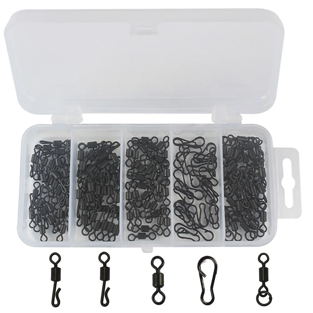 

150 шт./компл. 8-образный коннектор, рыболовный подшипник с быстрой вертлюжкой, набор аксессуаров