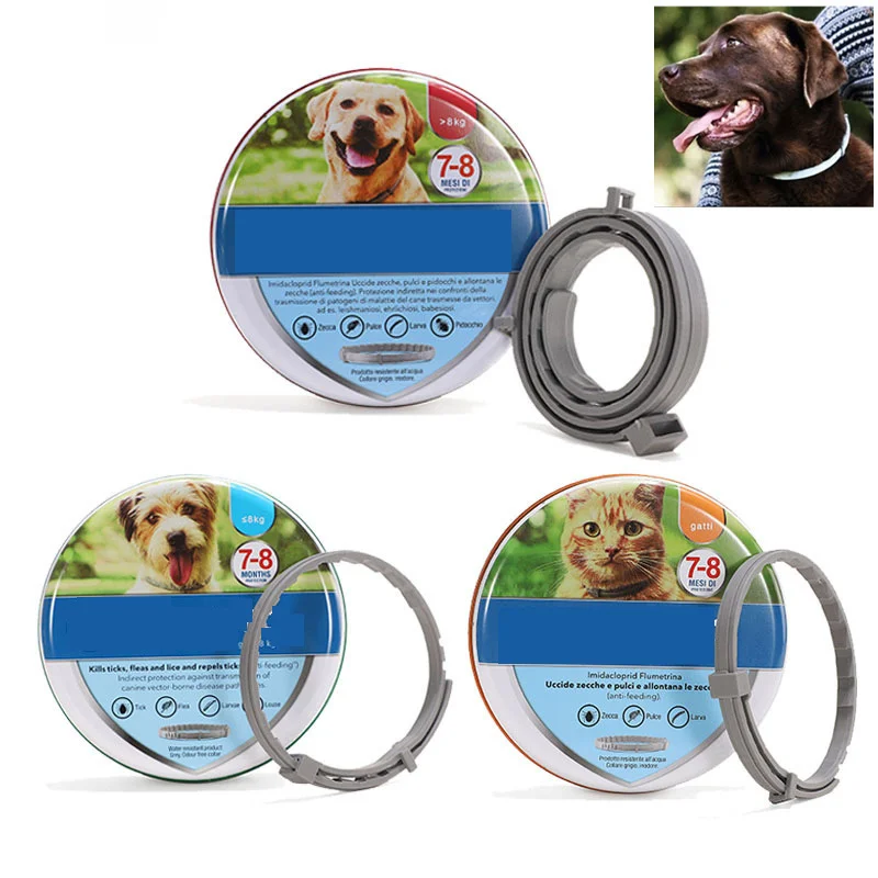 

Dog Antiparasitic Collar Mosquitoe Repellent Pet Anti Flea Tick Collar for Small Large Dog Cat Leash Retractable Dog Accessories