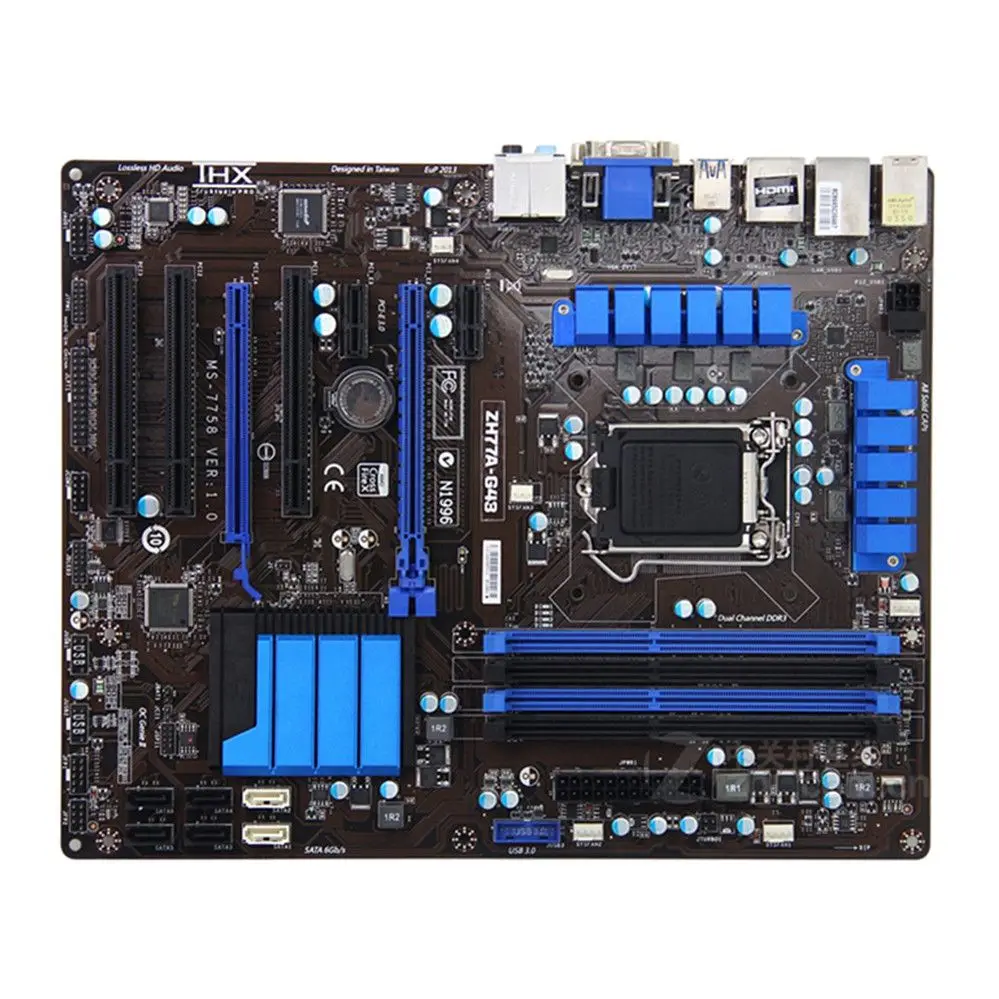 

Материнская плата для ZH77A-G43 DDR3 LGA 1155 для I3 I5 I7 CPU 32 Гб USB3.0 SATA3 H77 материнская плата DDR3 1155