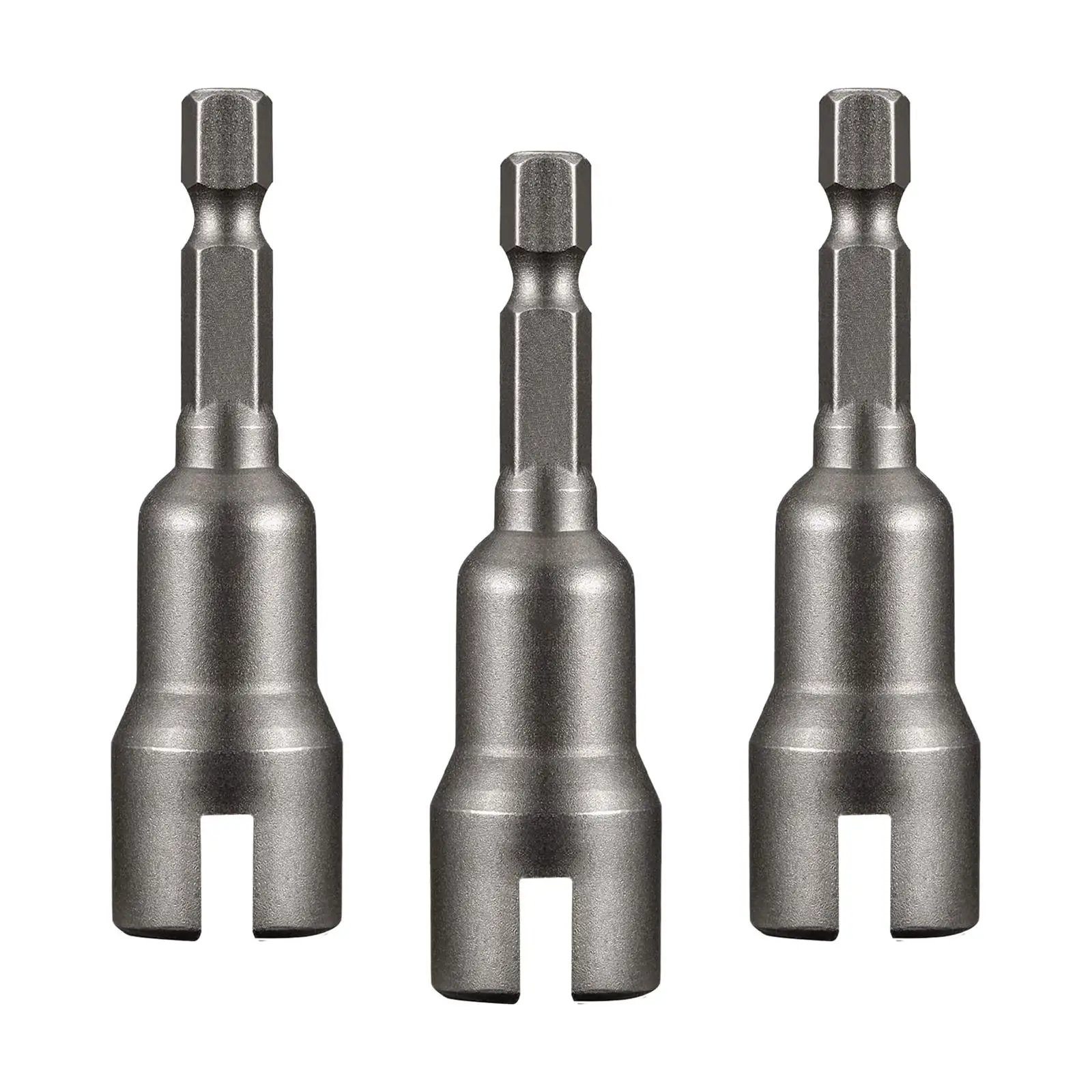

3x Slotted Bolt Sleeve Wrench Electric Screwdriver Socket Wrench Hexagonal Shank Sleeve socket adapter carpentry tools