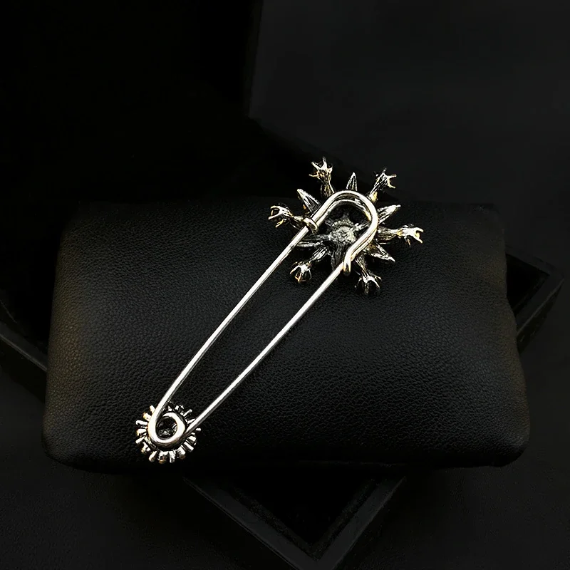 870 брошь изысканная пряжка для шаль Большая Булавка в форме цветка корсаж костюма