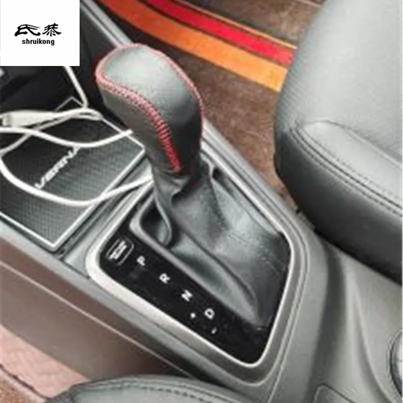 

1 шт. кожаная крышка рычага переключения передач и стояночного тормоза для 2017-2020 Hyundai Solaris автомобильные аксессуары