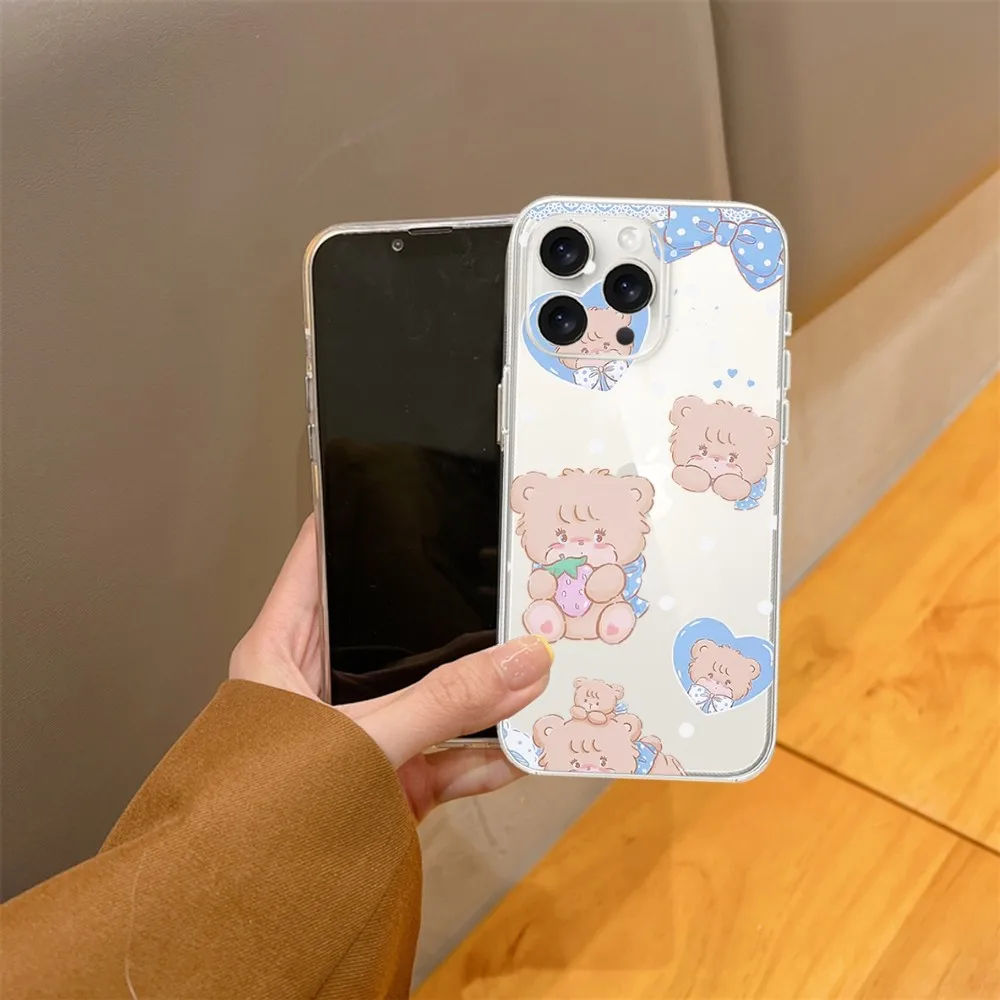 Мультяшный чехол для телефона с семейным портретом микрокона iPhone 15 14 13 12 11 Mini Pro Max