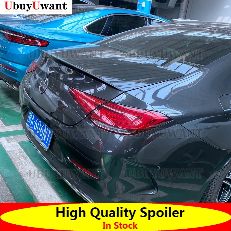 

Для Mercedes Benz W257 CLS300 350 400 63 высококачественный задний спойлер из углеродного волокна для багажника автомобиля 2017-2022