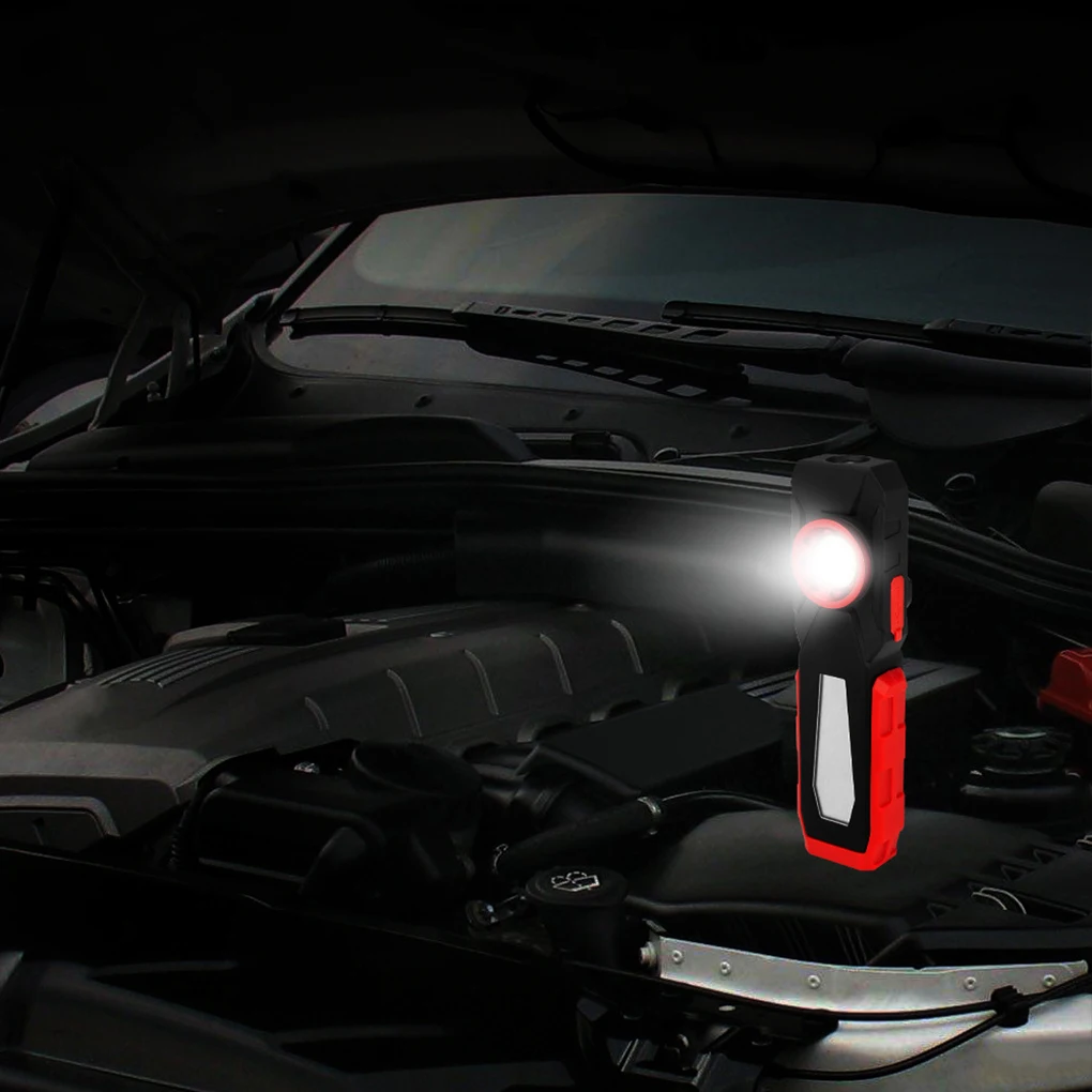 

Working Light Deformable Torch LED Powerful Flashlight Hook Lantern