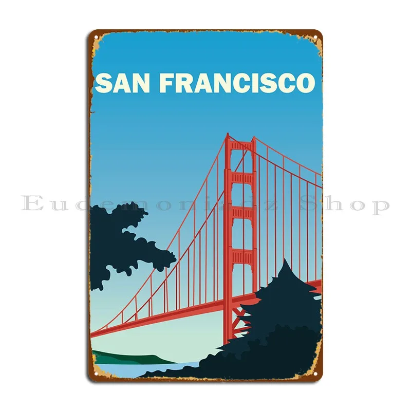 

Металлический плакат «Сан-Франциско Мост», классический ретро дизайн персонажей, кинотеатр, жестяной плакат