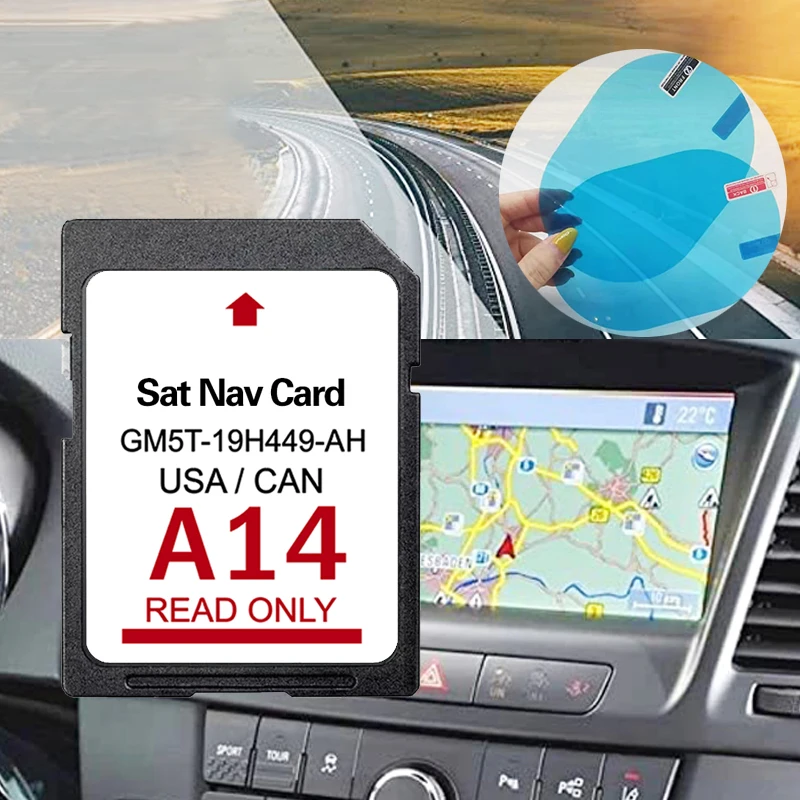 

New Maps For Ford A14-ROADS 2022 Sd Card Navigation SYNC2 System Compatible With Cover USA Canada Mexico Sat Nav