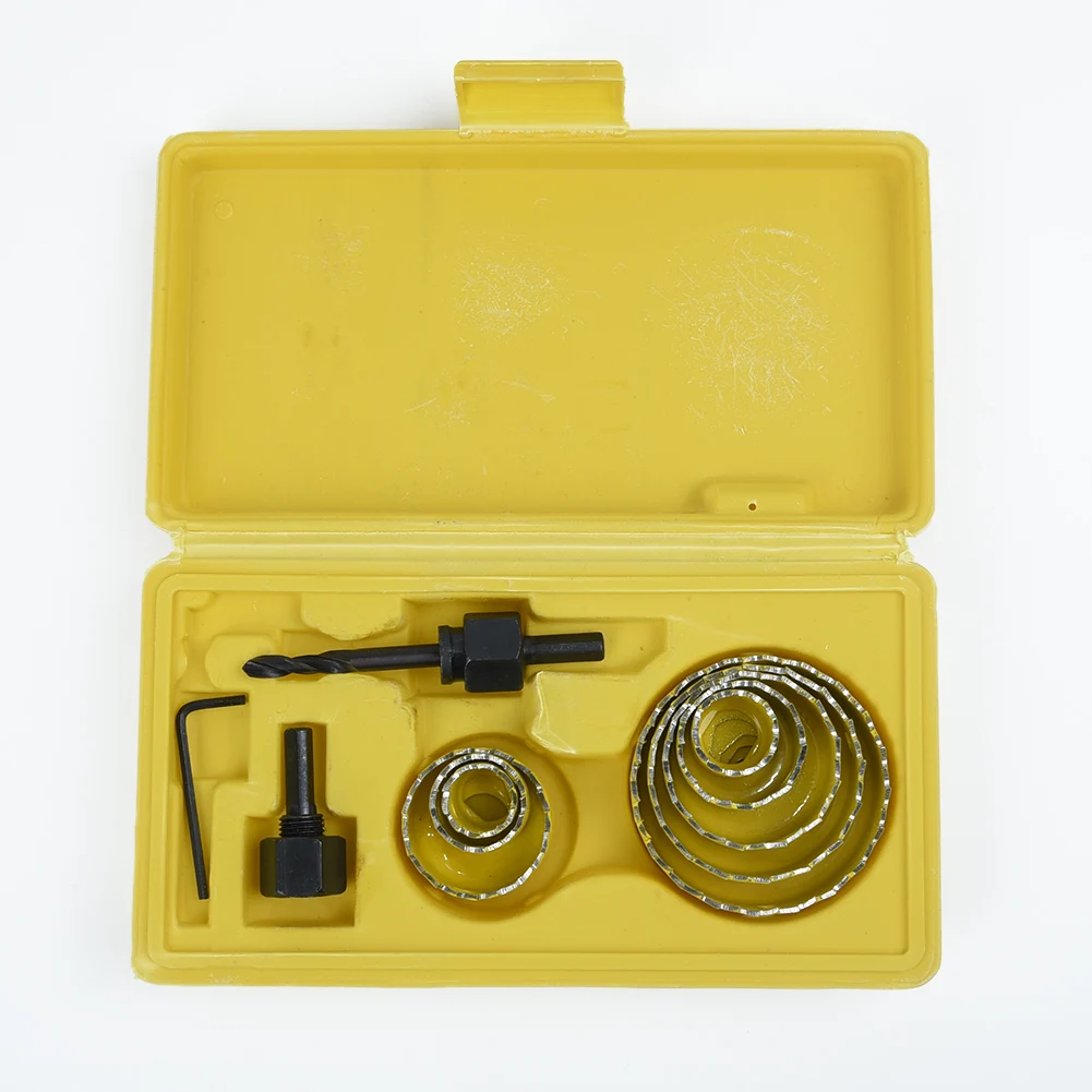 

11PCS Hole Saw Kit DIY Wook Hole Saw Set Drill Bit Set For PVC / Wood / Gypsum Board 19mm~64mm Plastic Cutter