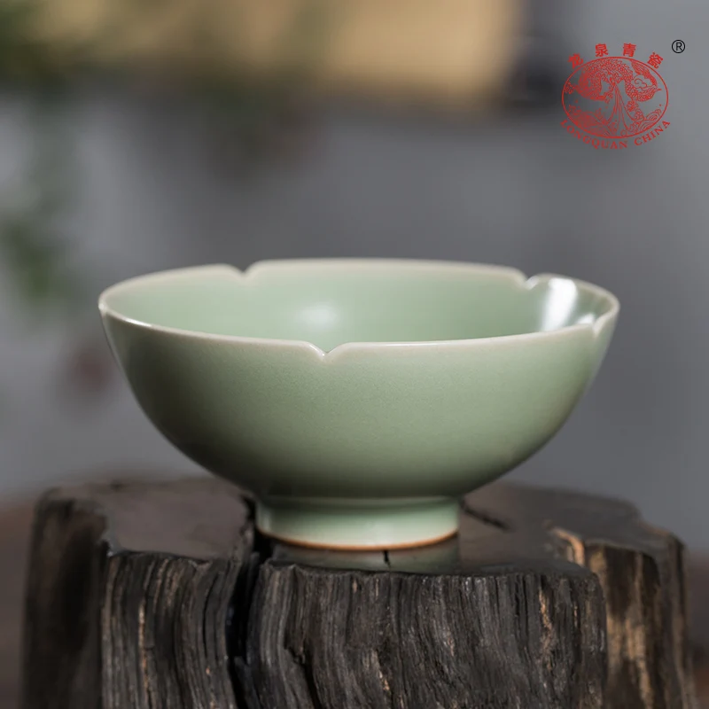 

Чашка Longquan Celadon Master, одночашечная Фарфоровая чашка для дегустации чая, чайная чашка китайского кунг-фу для личного пользования, ручной чай Ху цзяньонг C