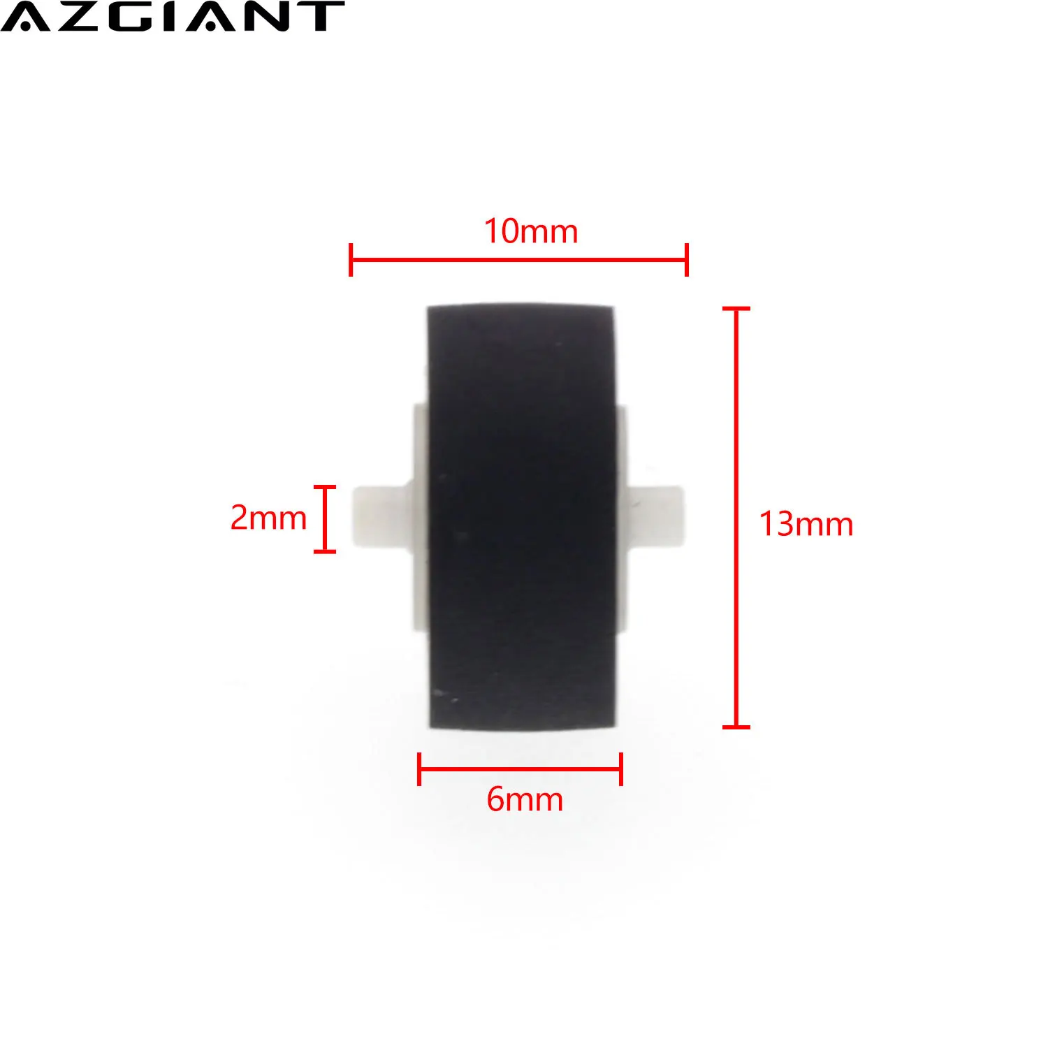 

1pc 13x6x1.9mm Card Seat Audio Belt Pulley Tape Recorder Belt Pulley Wheel with axis for SONY player for Panasonic sa-pm20