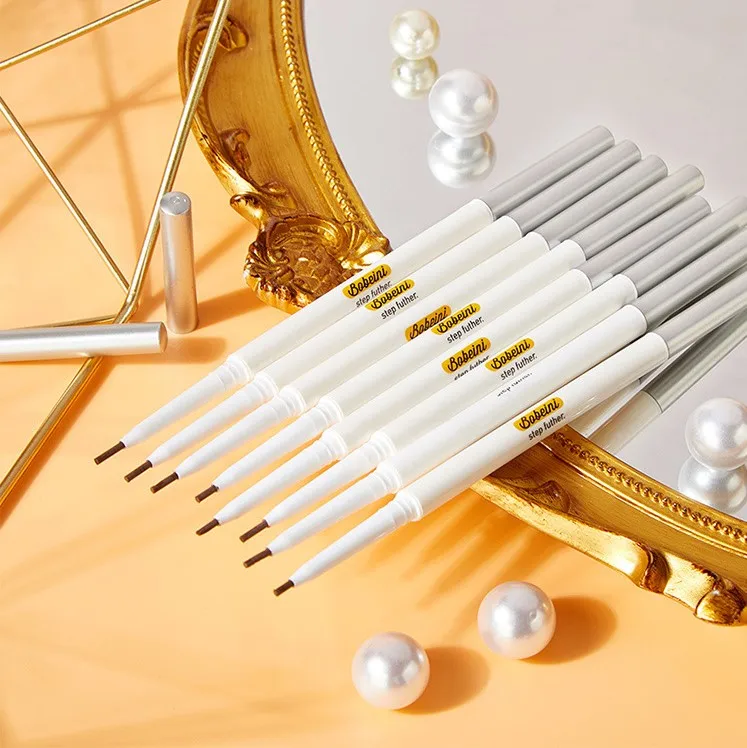 Ультратонкий Водостойкий карандаш для бровей Макияж Черный Коричневый двойная