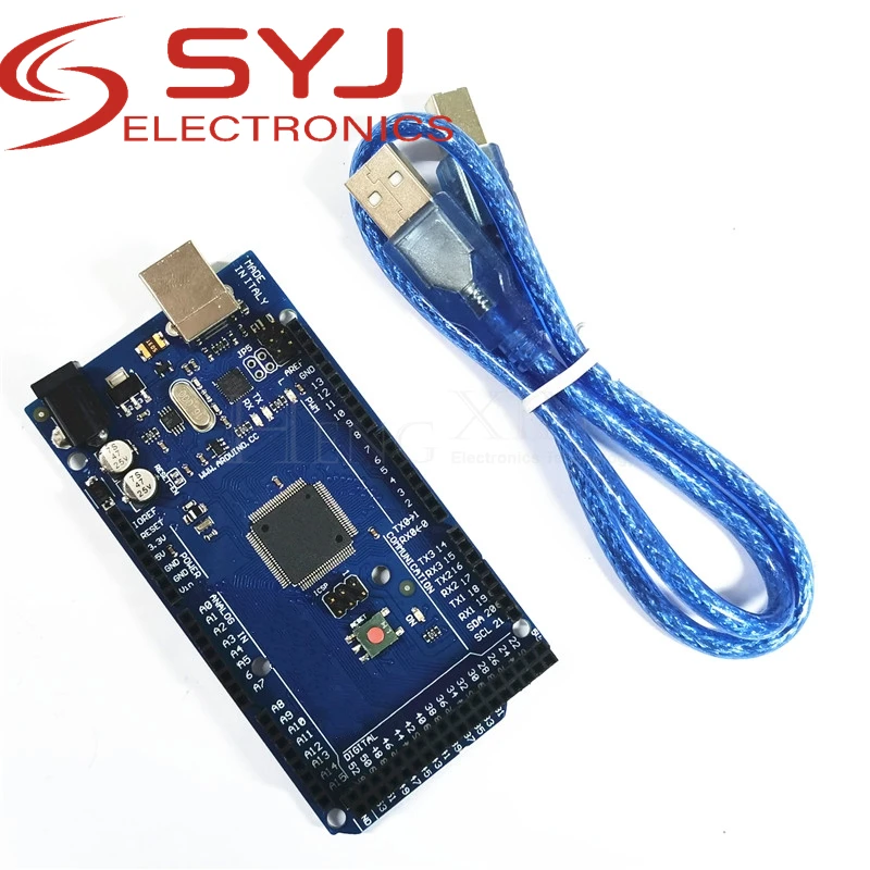 Mega 2560 R3 Mega2560 REV3 Совет ATmega2560-16AU + кабель USB ATMEGA16U2 совместимый версии для Arduino r3 в