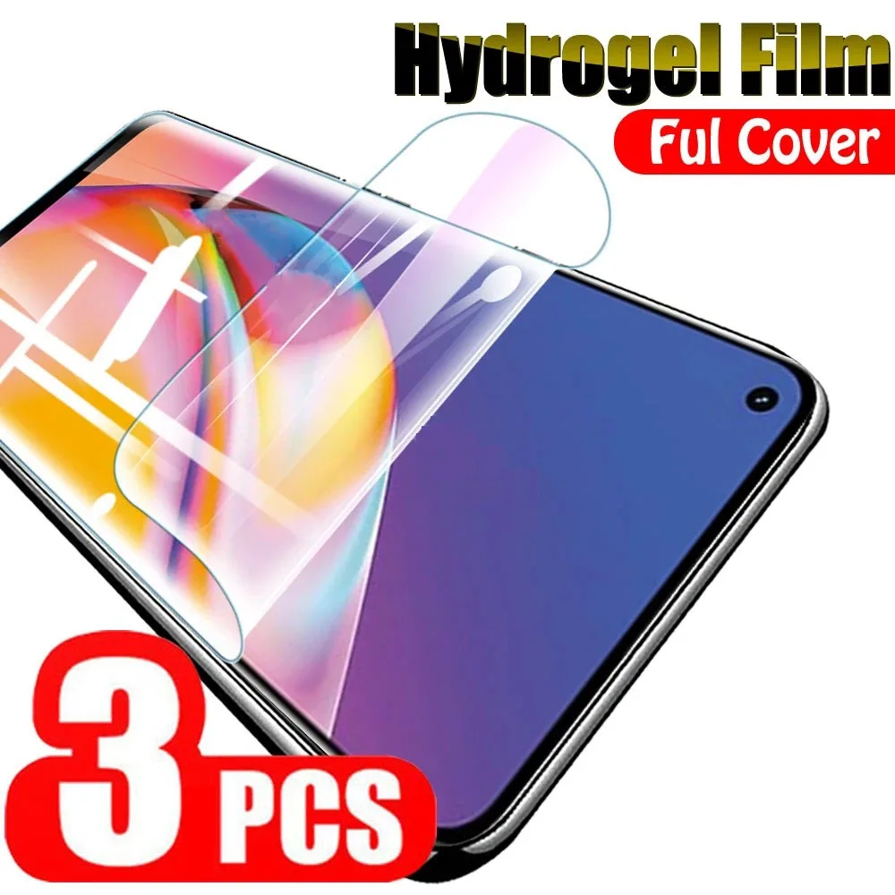 

3PCS Full Cover Hydrogel Film For OPPO A94 A12 A15 A54 A31 A32 A33 A57 A56 A53 Screen Protector On OPPO A74 A91 A92 A93 A76 Film