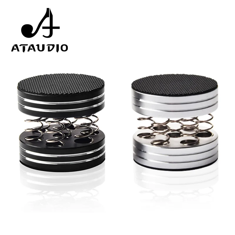 

4PCS ATAUDIO aluminium alloy shock spikes spring damping pad HIFI audio Stand Feet speaker spike audio CD amplifier foot pad