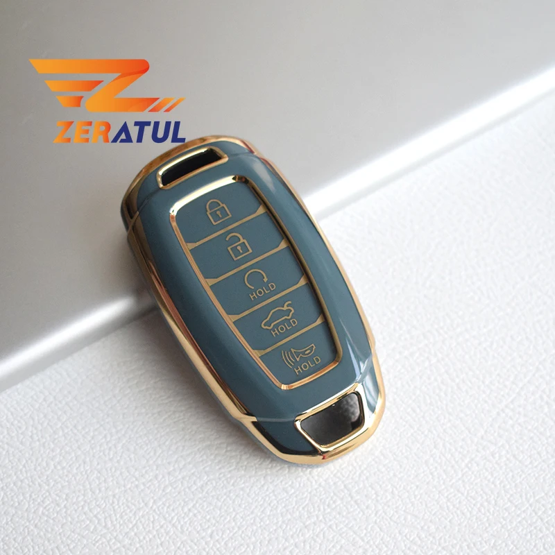 Чехол для автомобильного ключа оболочка брелок ключей Hyundai Creta I20 I30 IX35 IX25 Elantra