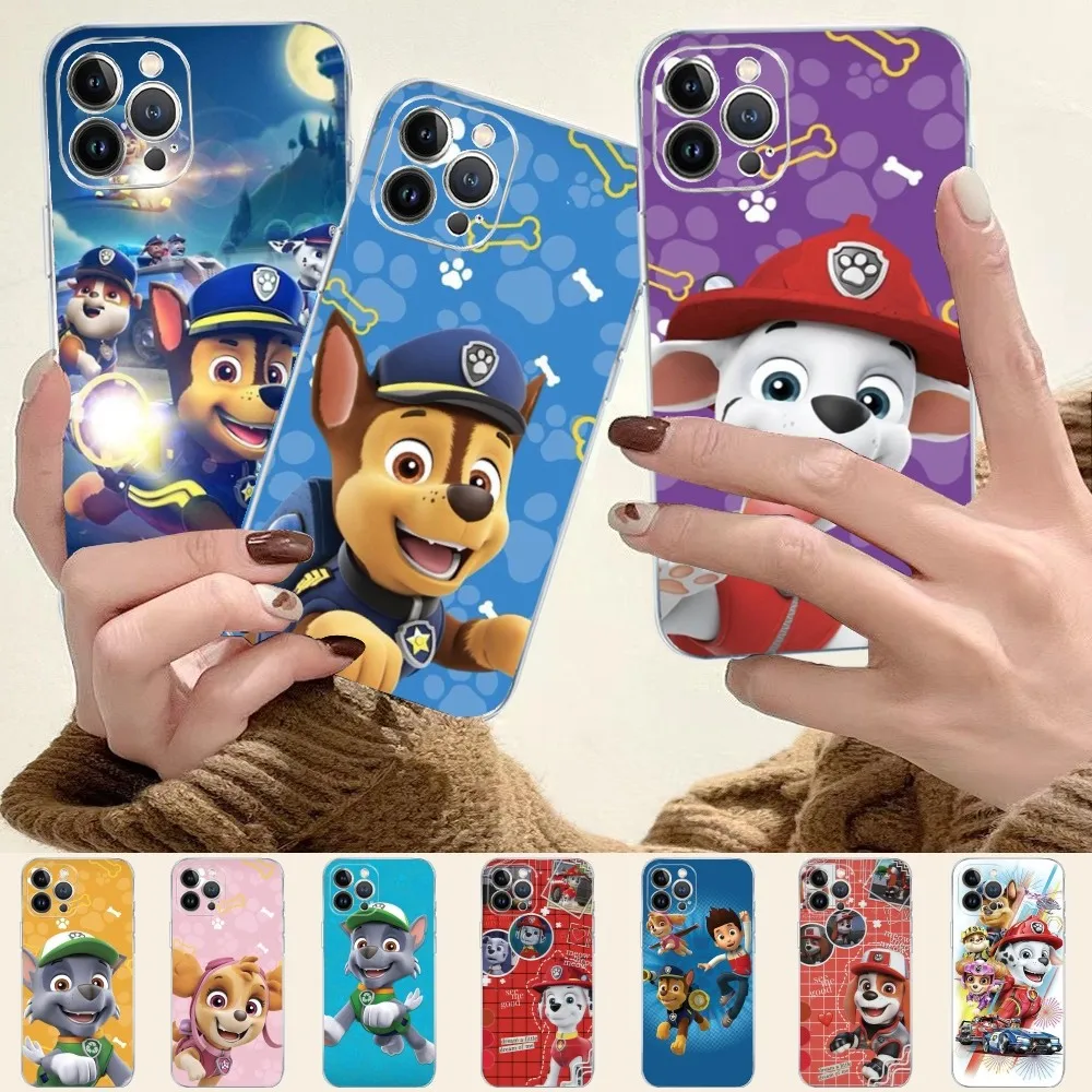 

Paw Cartoon Dog Animal P-Patrol Phone Case For IPhone 14 11 12 13 Mini Pro XS Max Cover 6 7 8 Plus X XR SE 2020 Funda Shell