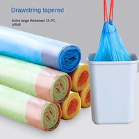 household thickened rope garbage bags portable automatic closed disposable garbage bags kitchen