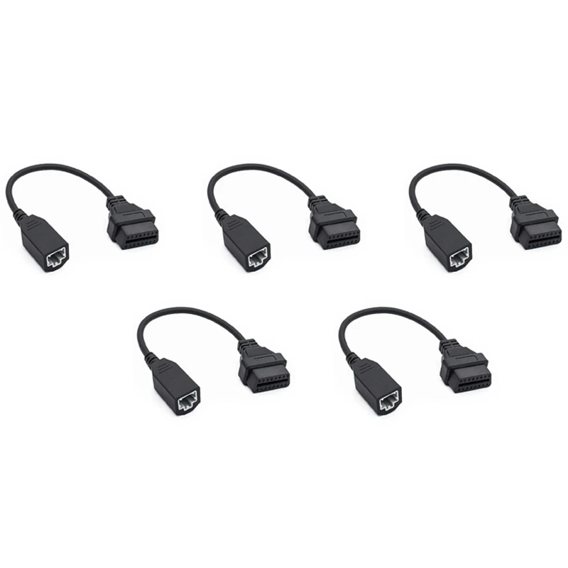 

5X OBD2 Cable For Honda 3Pin OBD1 Adapter OBD2 OBDII For Honda 3 Pin To 16 Pin Connector Compatible Diagnostic Tool