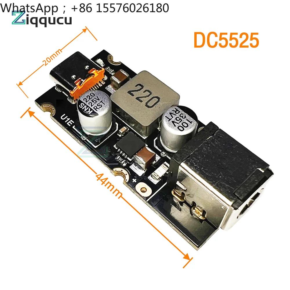 Фото Модуль быстрой зарядки 65 Вт, 8~30 В DC в USB Type-C PD 3.1 QC3, понижающий преобразователь напряжения для мобильных телефонов №3