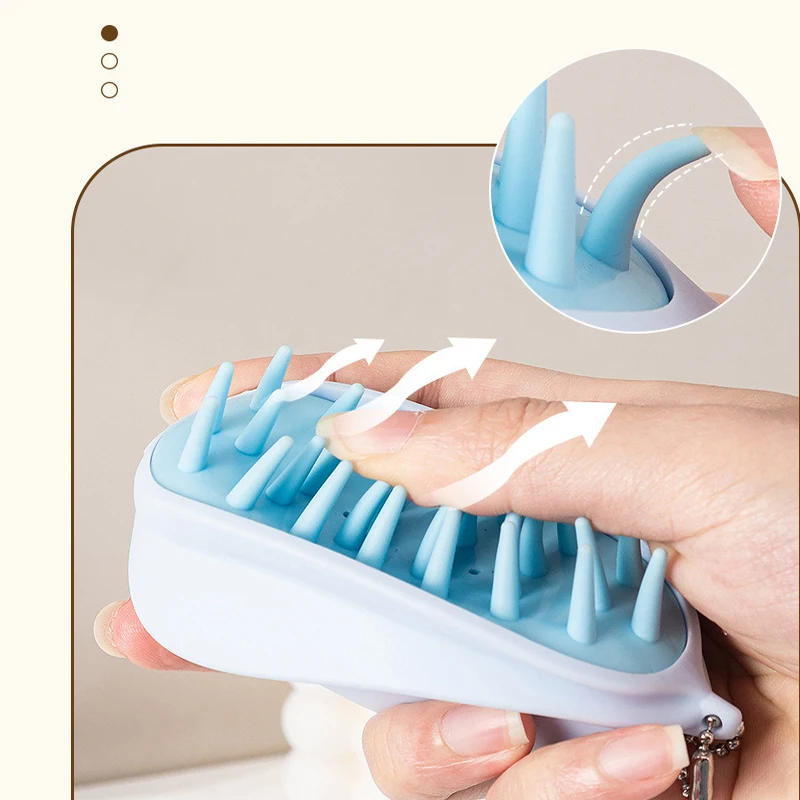 

1 шт., детская мягкая силиконовая щетка для мытья головы