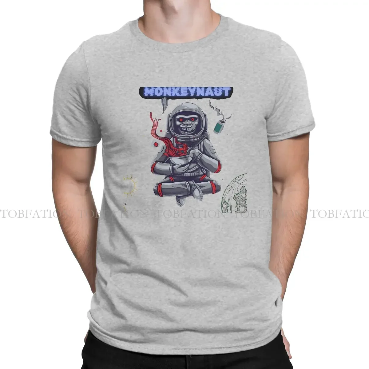 Футболка Crazy Monkeynaut In Space Style Удобная футболка с рисунком в стиле обезьяны хип-хоп