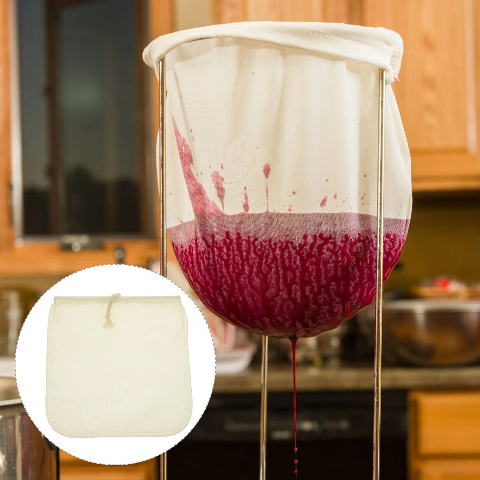 

Strainer Bag Strainer Drawstring Cold Brew Reusable Straining Large Mesh Food Grade Coffee