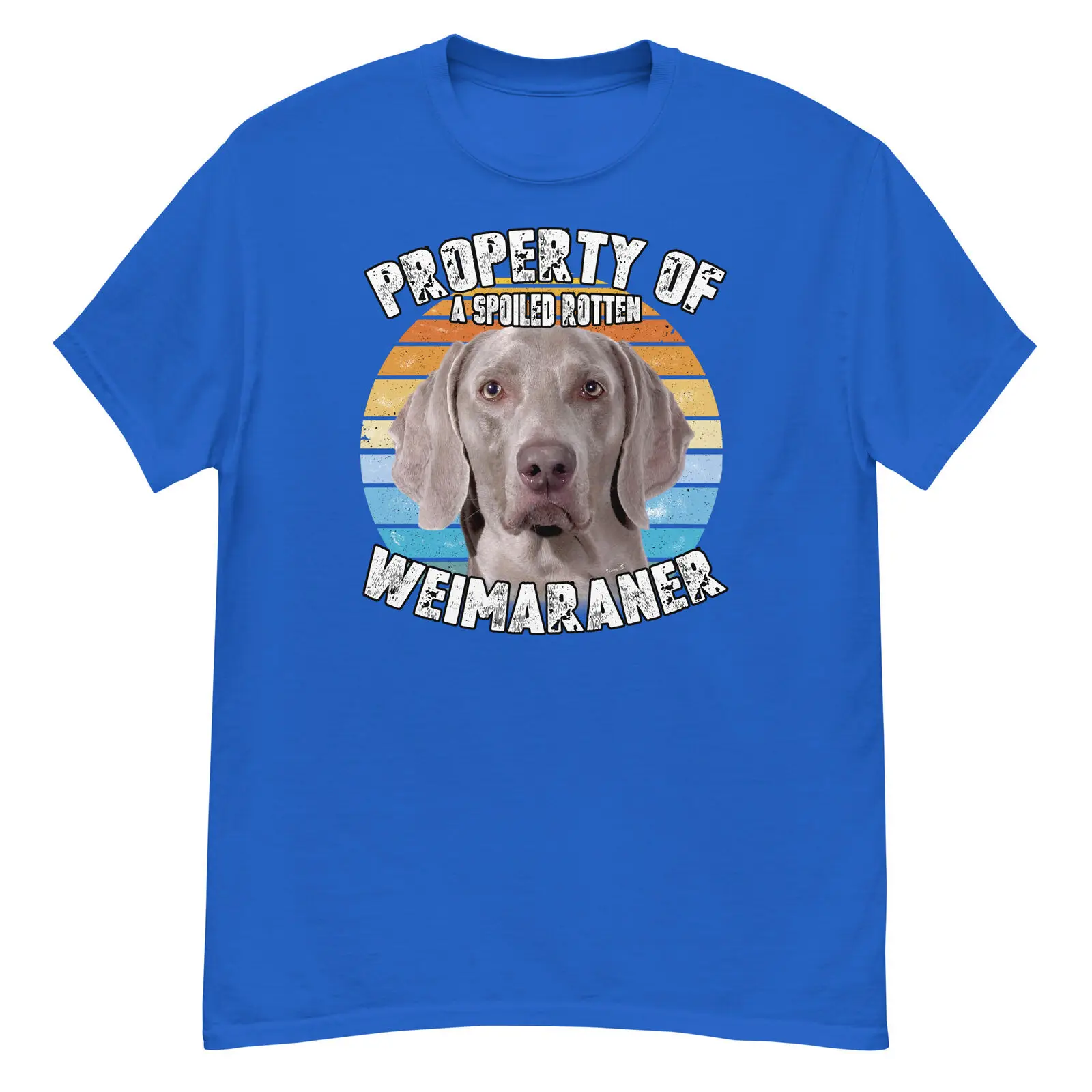 Weimaraner Ретро собственность футболки