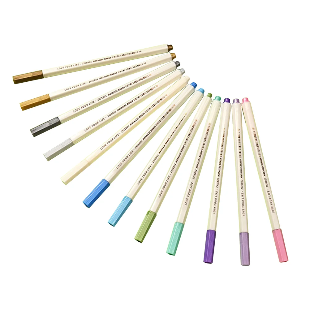 

Pen Pens Markers Paint Painting Marker Metallic Writing Coloring Glitter Art Card Colorful Drawing Scrapbooking Ink Brush