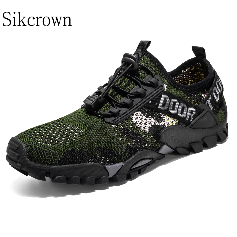 

Summer Men Sneakers Hiking Shoes Outdoor Trekking Breathable Aqua Shoes Water Sports Shoes Sneakers Walking Fishing Shoes Zapato