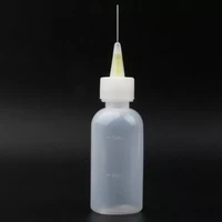 50ml soldering liquid rosin flux oil dispenser plastic empty bottle with needle tip mobile phone screen cleaning repair tools