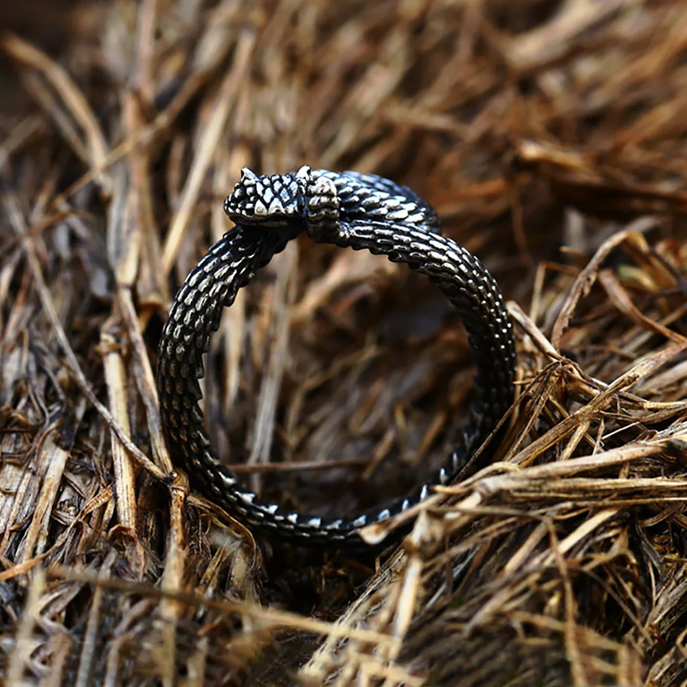 Винтажное мужское кольцо из нержавеющей стали